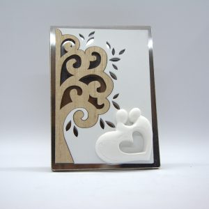 Coppia con pannello in legno