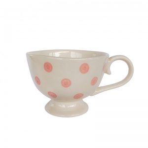Tazza da latte con pois rosa - Isabelle Rose