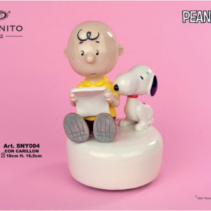 Carillon Charlie Brown e Snoopy con libro