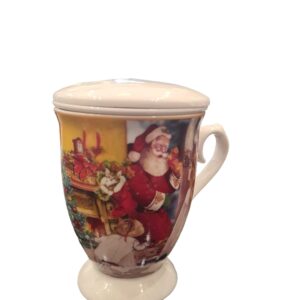 Romantic Christmas tea for one cin box decorato