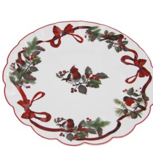 PIATTO PANETTONE DIAM 30 CHRISTMAS BIRD