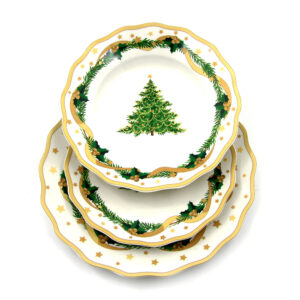 SERVIZIO 18 PEZZI GOLD CHRISTMAS