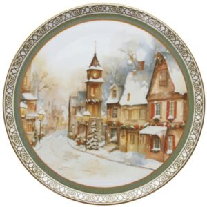 PIATTO PANETTONE CHRISTMAS VILLAGE